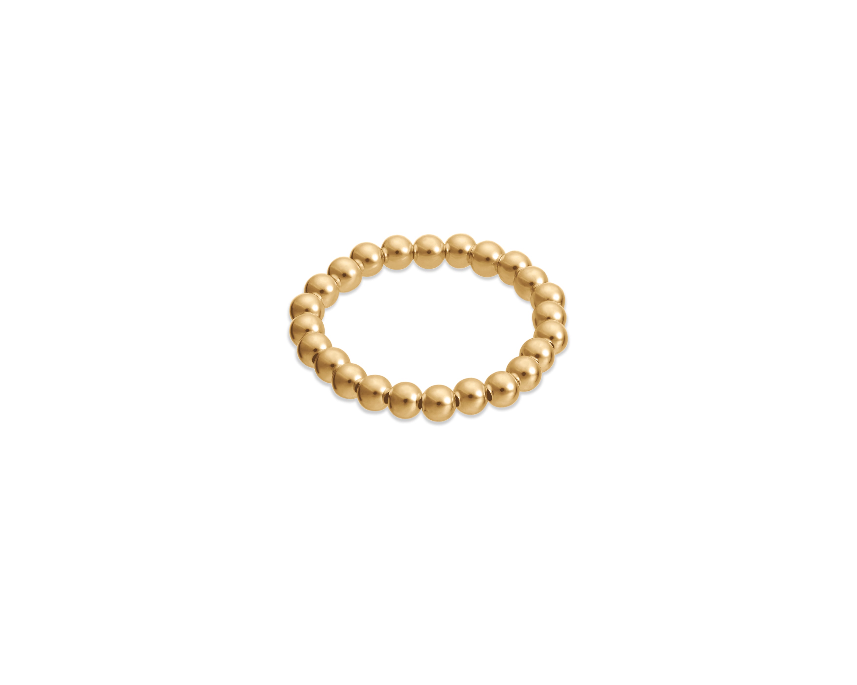 Beaded Stackable Stretch Ring Small