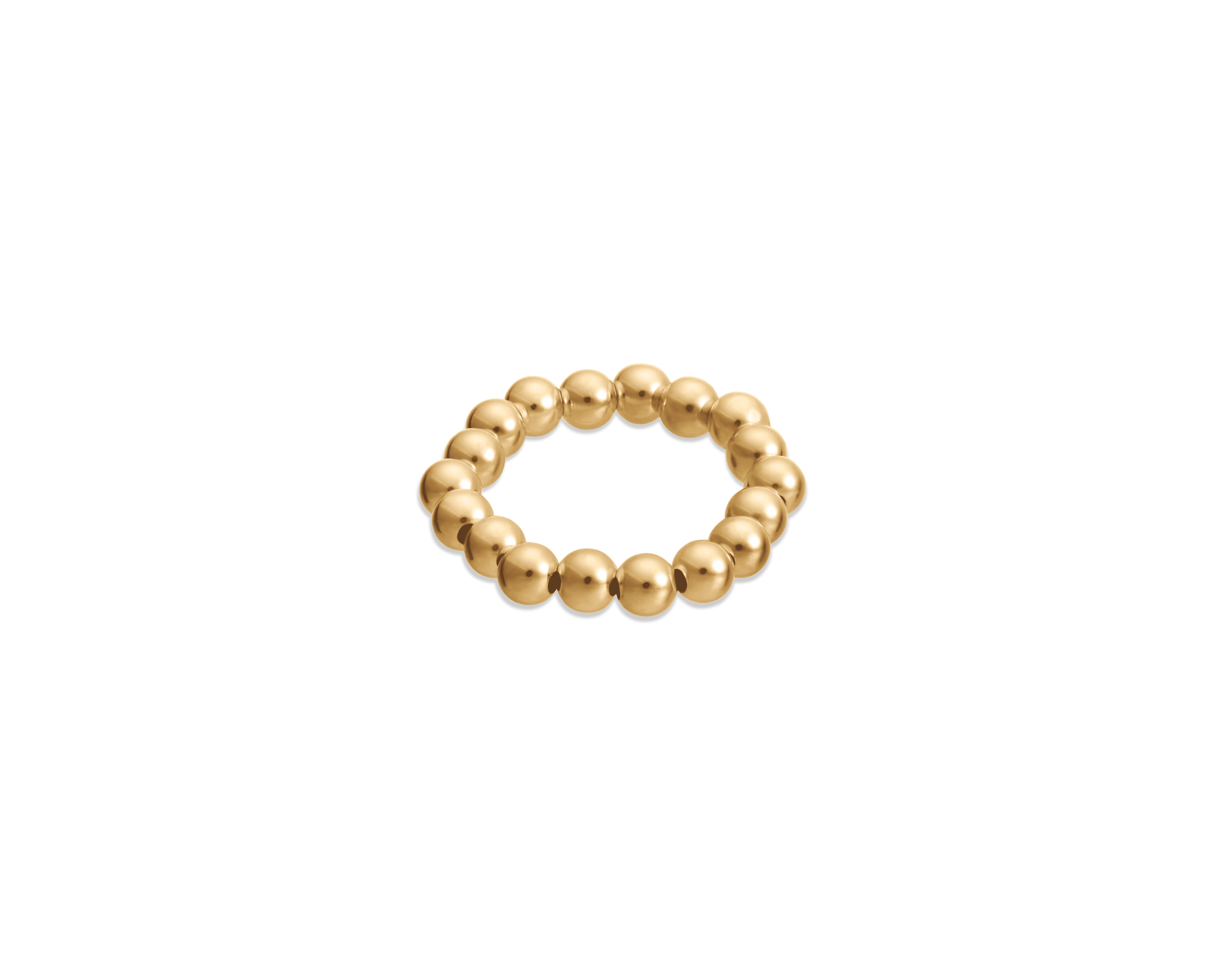 Beaded Stackable Stretch Ring Small