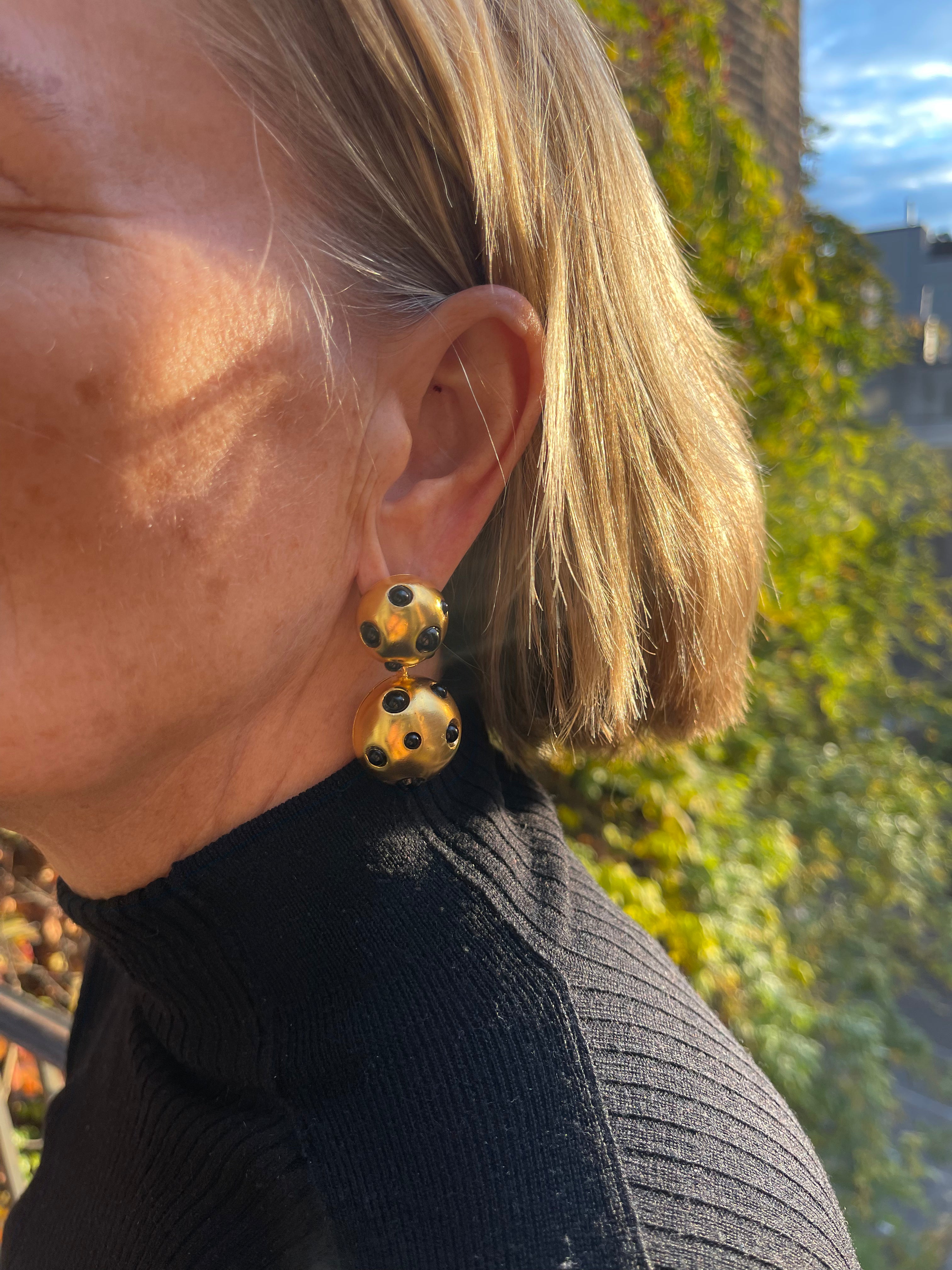 Dotted Lantern Earrings