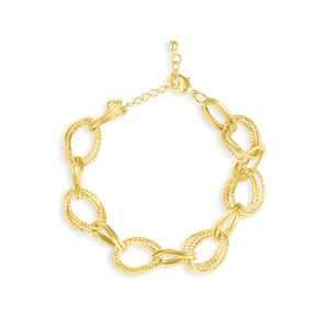 Lucy Hammered Chain Bracelet