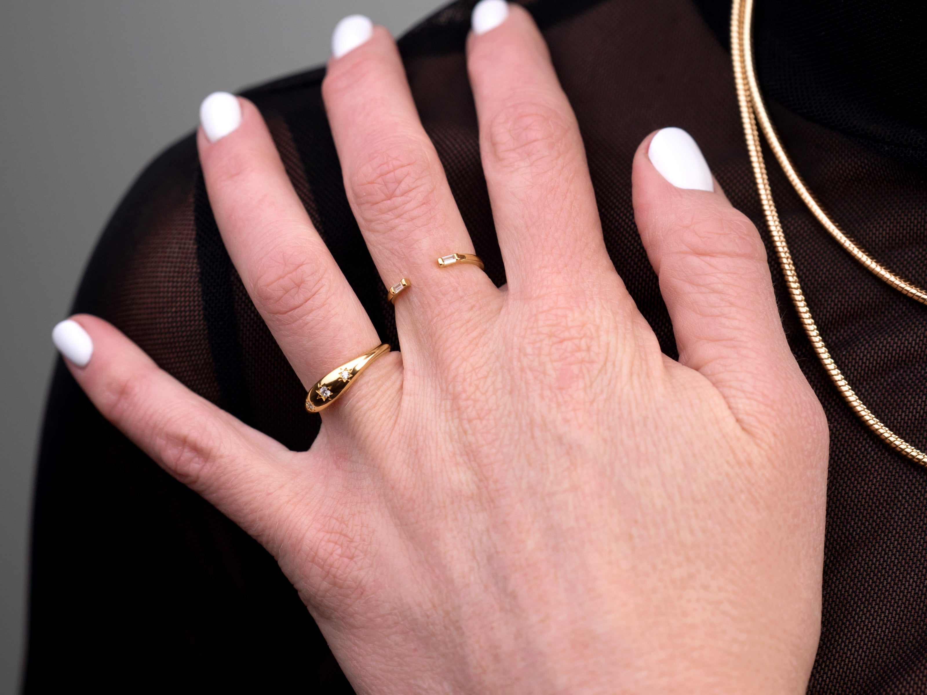 Baguette Open Ring